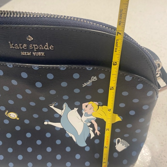 Kate Spade Navy Blue Alice in Wonderland Handbag Purse - Picture 11 of 12